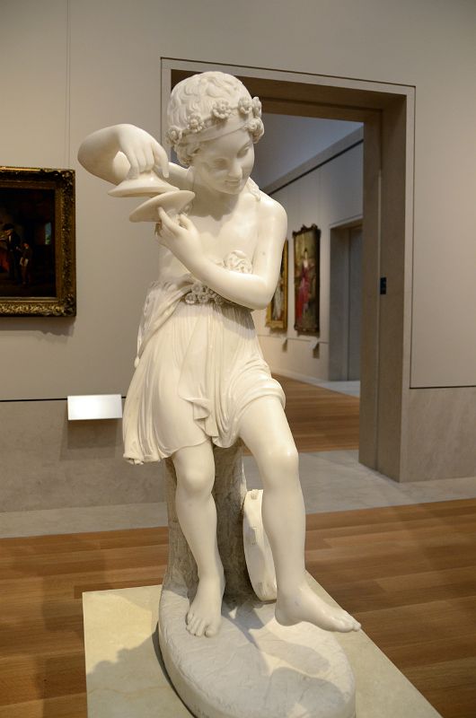 758 Genius of Mirth marble statue - Thomas Crawford carved 1843 - American Wing New York Metropolitan Museum of Art